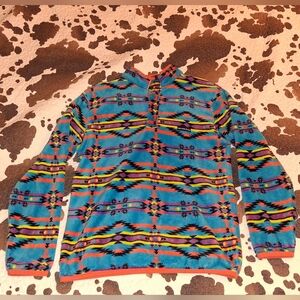Southern Marsh Vibrant Patterned Shirt Jacket